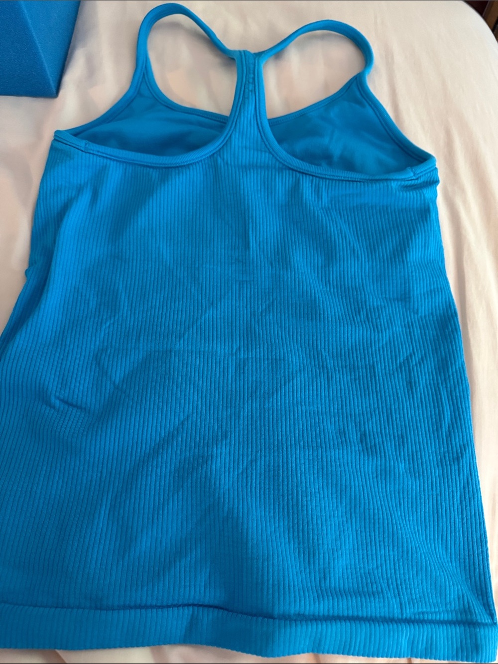Athleta Ribbed Racerback Tank in Bright Blue - Picture 3 of 6